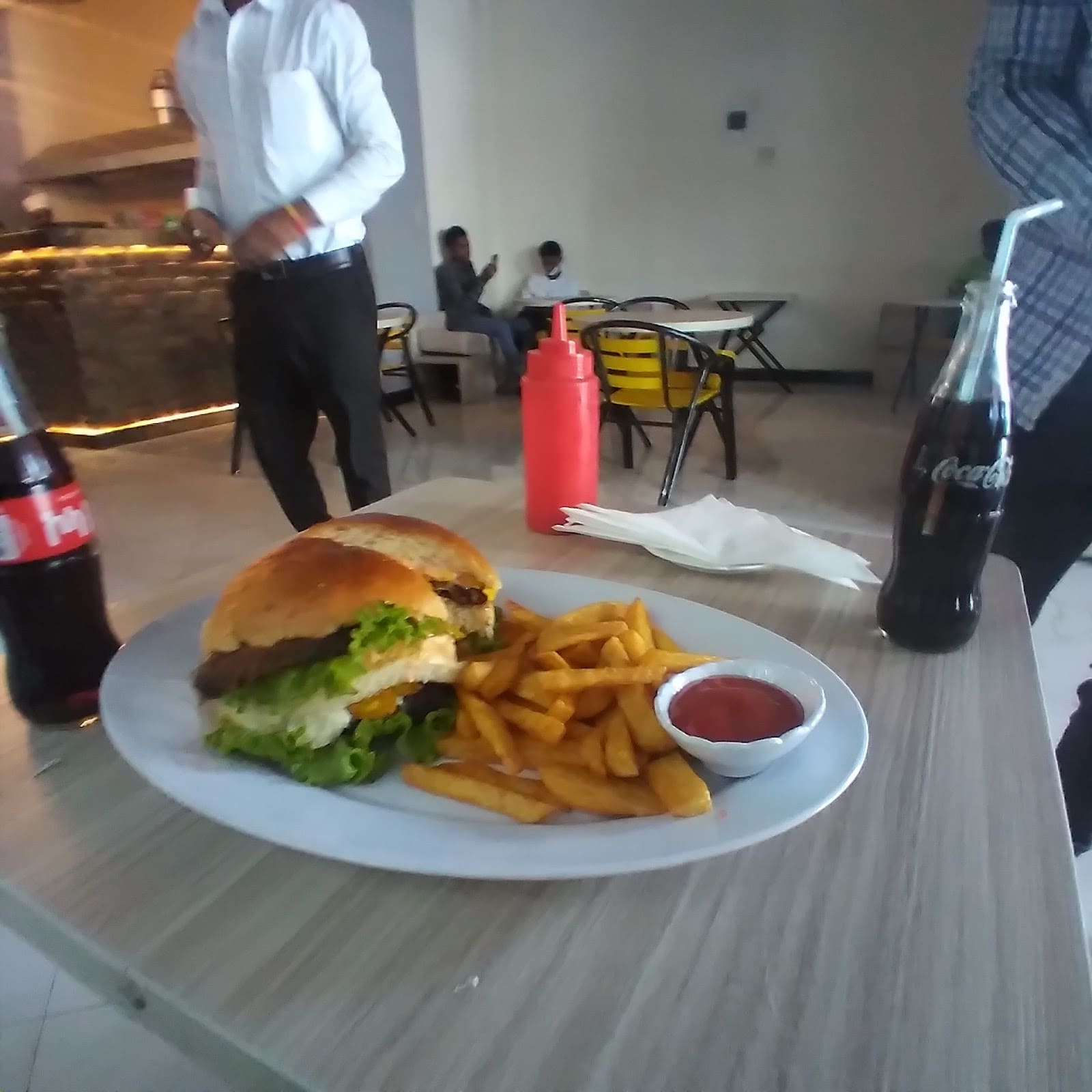 Burger & Chips at YO Burger